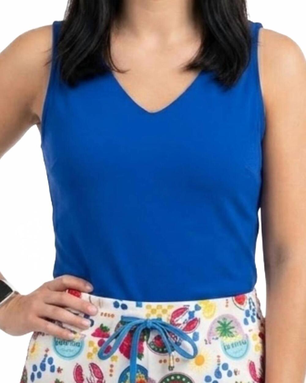NEW JESS LEA haven v-neck bodysuit in blue